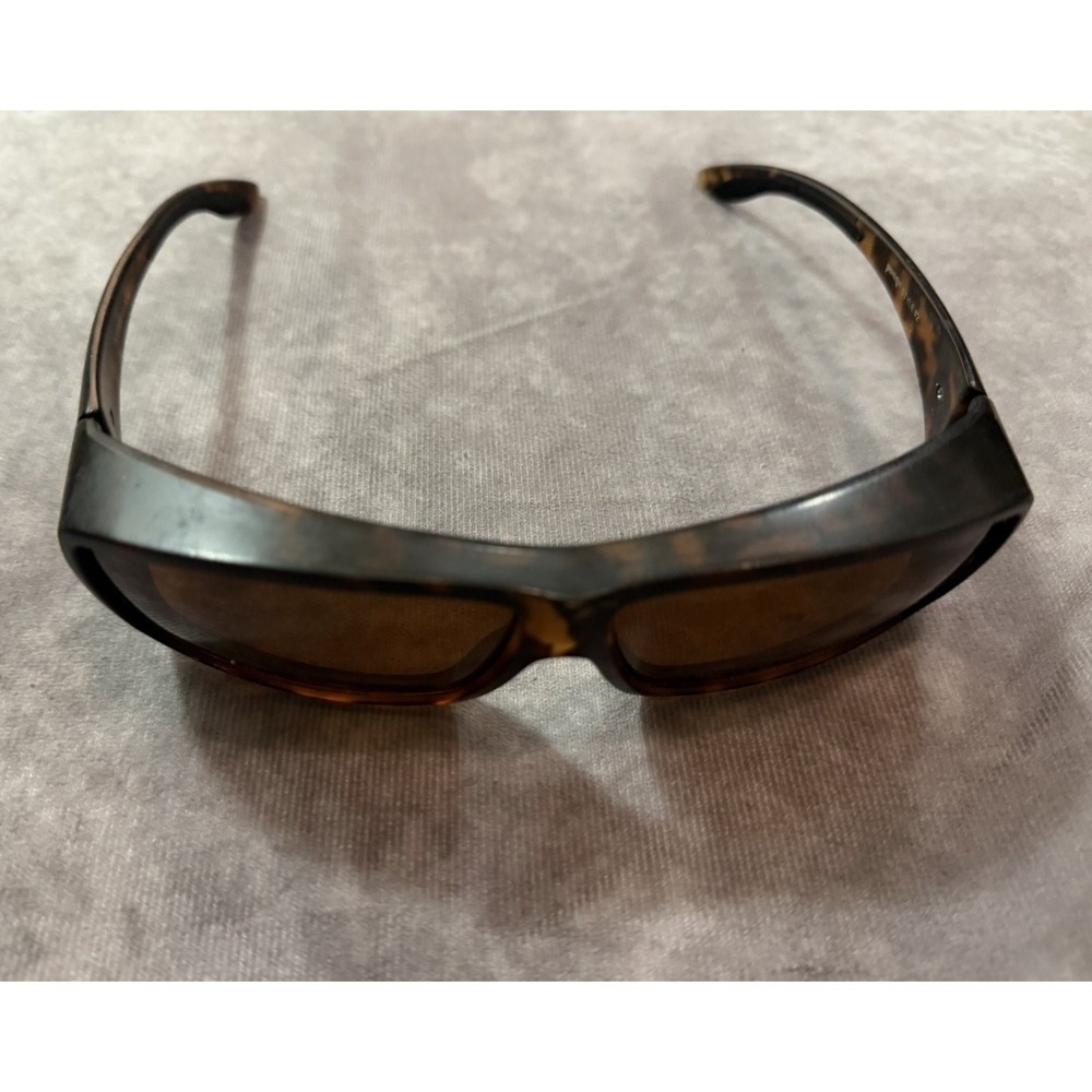Pugsgear Wrap Tortoise Shell Sunglasses Women's Brown Tinted Lenses Plastic